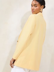 Lipsy Butter Yellow Relaxed Blazer - Image 4 of 4
