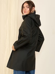 Friends Like These Black Hooded Rain Jacket - Image 5 of 5