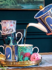 Sara Miller Multi India Assorted Set of 4 Mugs - Image 1 of 10
