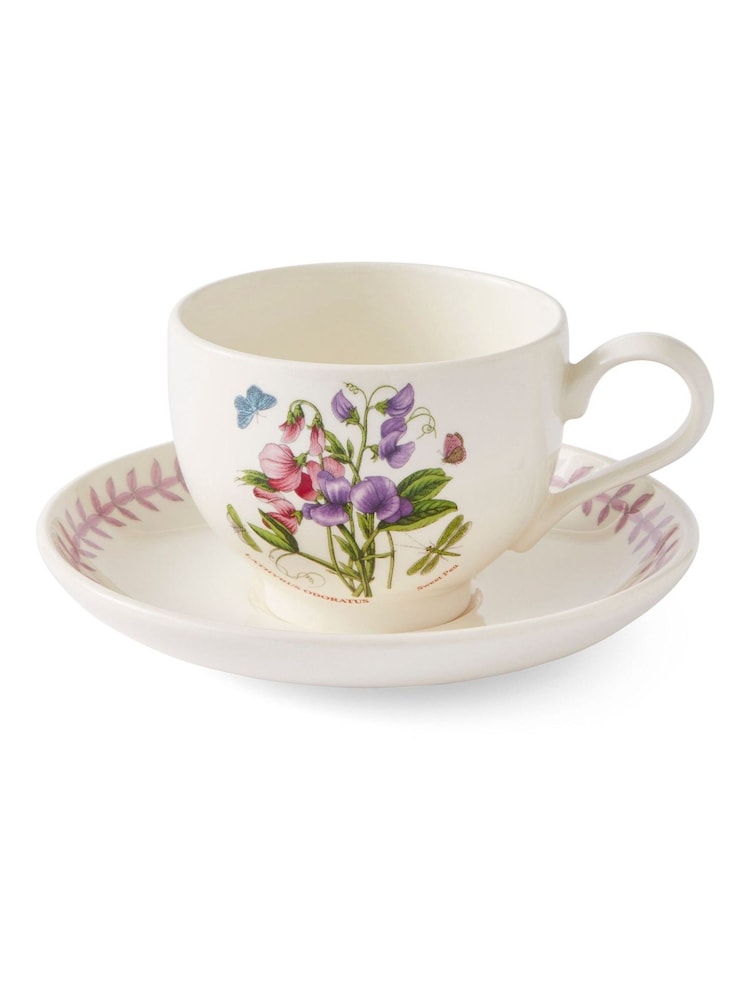 Portmeirion Set of 6 Multi Botanic Garden Meadow Breakfast Teacups And Saucers - Image 8 of 8