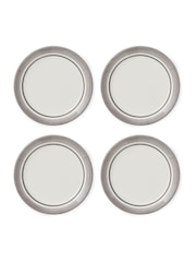 Portmeirion Grey Potter's Stripe Set of 4 Bread Plates - Image 2 of 8