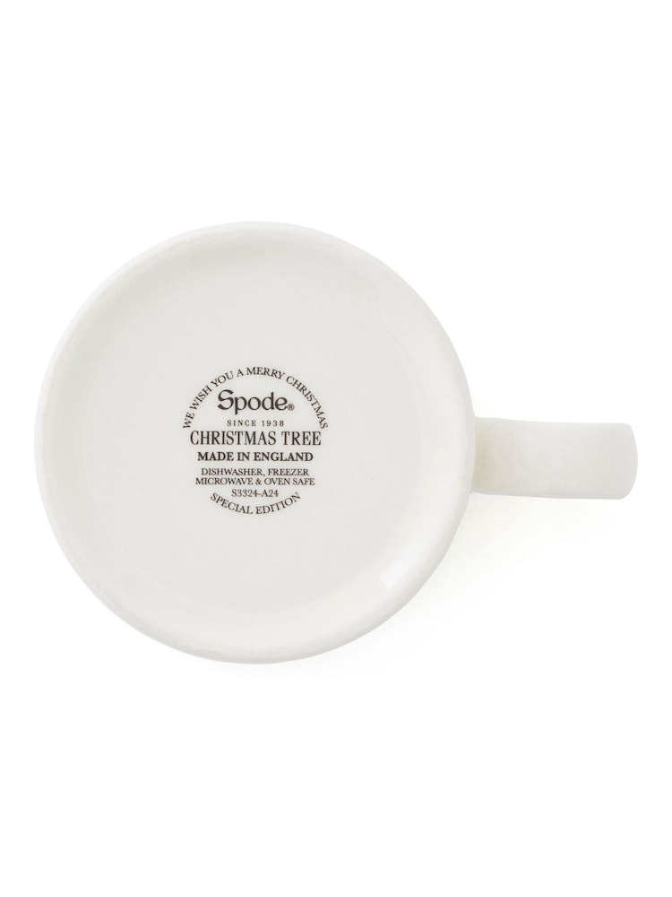 Spode Set of 4 Green Christmas Tree Mugs - Image 5 of 5