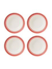 Portmeirion Red Potters Stripe 13cm Bowls Set of 6 - Image 2 of 8