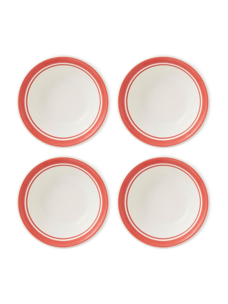 Portmeirion Red Potters Stripe 13cm Bowls Set of 6 - Image 2 of 8
