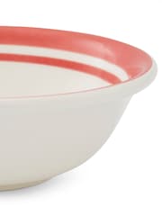 Portmeirion Red Potters Stripe 13cm Bowls Set of 6 - Image 6 of 8