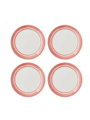 Portmeirion Red Potter's Stripe Set of 4 Bread Plates - Image 2 of 8