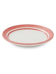 Portmeirion Red Potter's Stripe Set of 4 Bread Plates - Image 3 of 8