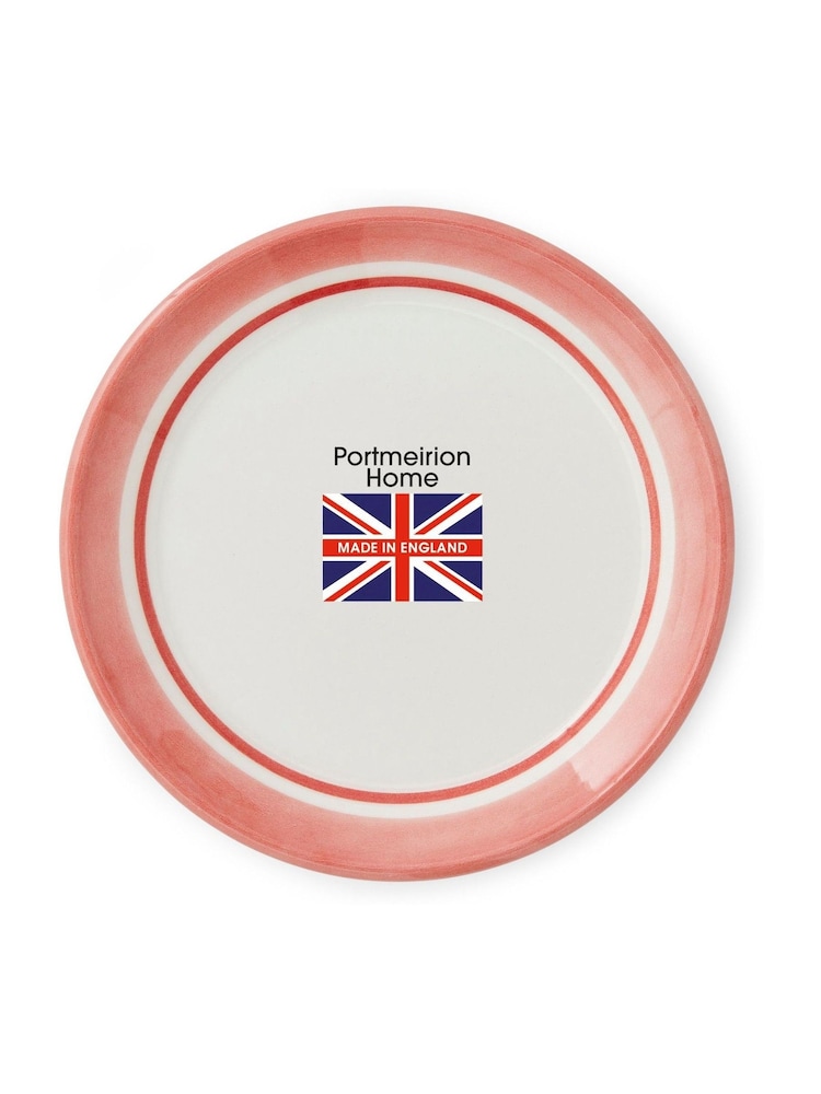 Portmeirion Red Potter's Stripe Set of 4 Bread Plates - Image 8 of 8