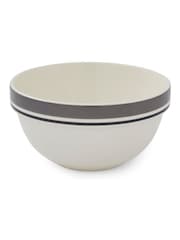 Portmeirion Set of 4 Grey Potter's Stripe 7 Inch Stacking Bowls - Image 5 of 9