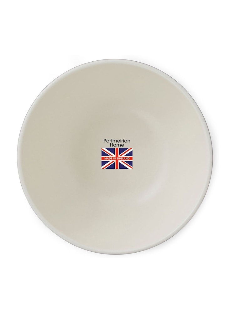 Portmeirion Set of 4 Grey Potter's Stripe 7 Inch Stacking Bowls - Image 9 of 9