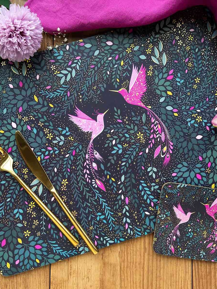 Sara Miller Blue India Set of 4 Large Placemats - Image 1 of 7