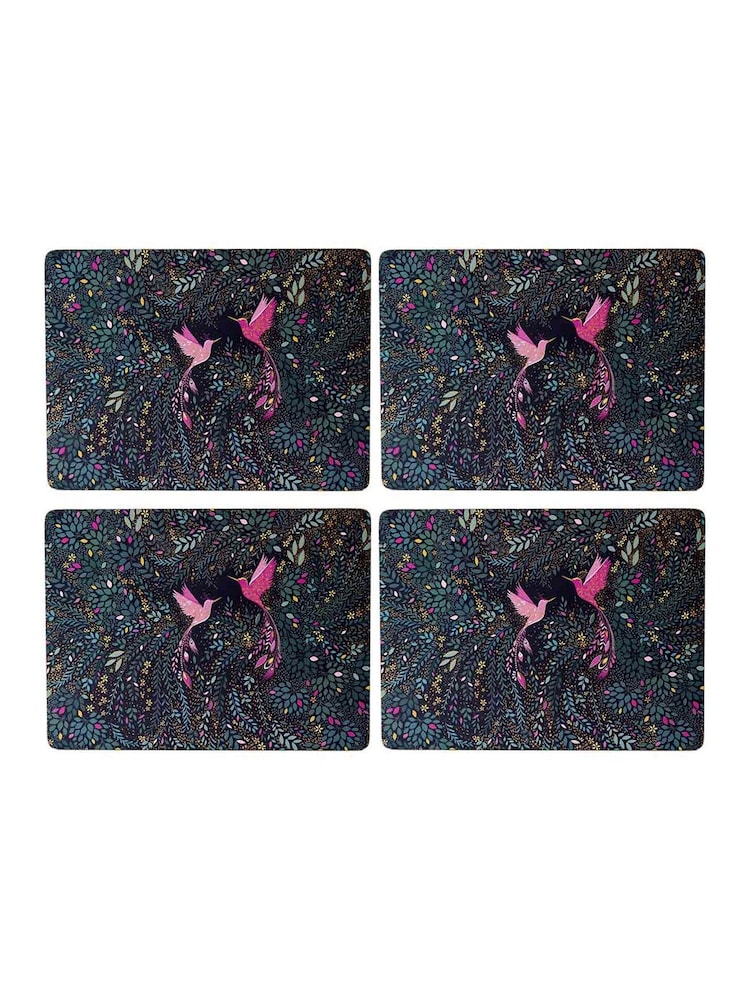 Sara Miller Blue India Set of 4 Large Placemats - Image 2 of 7