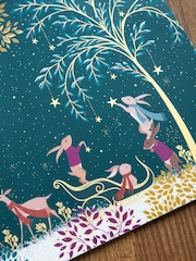 Sara Miller Green Woodland Tales Set of 4 Large Placemats - Image 1 of 8