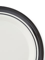 Portmeirion Black Potter's Stripe Set of 4 Dinner Plates - Image 6 of 10