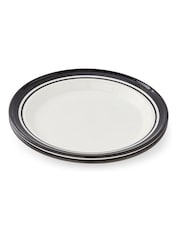 Portmeirion Black Potter's Stripe Set of 4 Dinner Plates - Image 8 of 10
