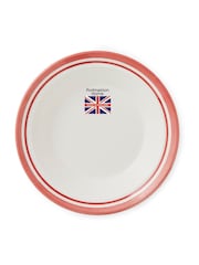 Portmeirion Set of 4 Red Potter's Stripe Soup Plates - Image 8 of 8