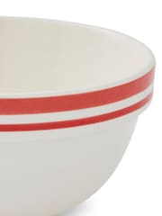 Portmeirion Red Potter's Stripe 5 Inch Stacking Bowls Set of 4 - Image 7 of 9