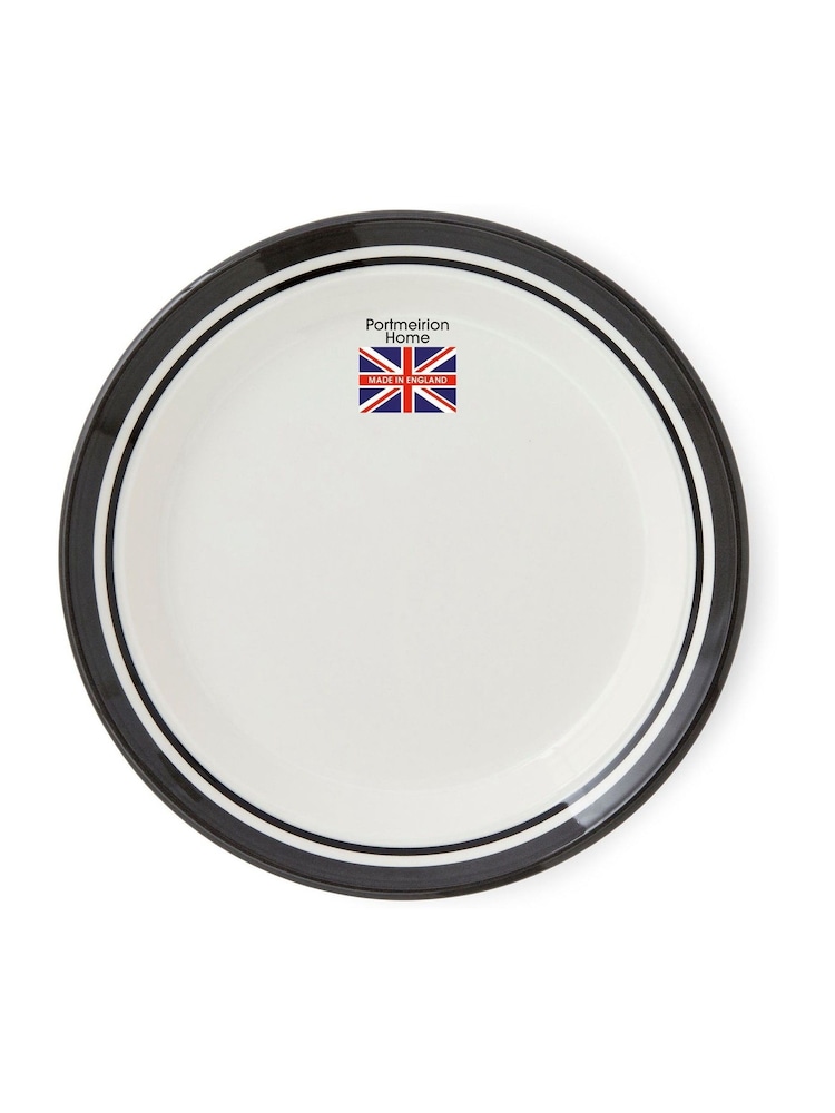 Portmeirion Black Potter's Stripe Set of 4 Side Plates - Image 10 of 10