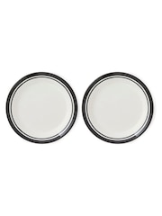 Portmeirion Black Potter's Stripe Set of 4 Side Plates - Image 6 of 10