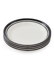 Portmeirion Black Potter's Stripe Set of 4 Side Plates - Image 7 of 10