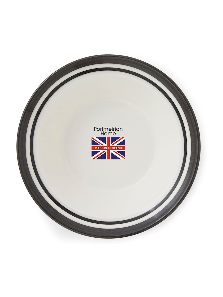 Portmeirion Set of 4 Black Potter's Stripe Oatmeal Bowls - Image 10 of 10