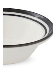 Portmeirion Set of 4 Black Potter's Stripe Oatmeal Bowls - Image 8 of 10