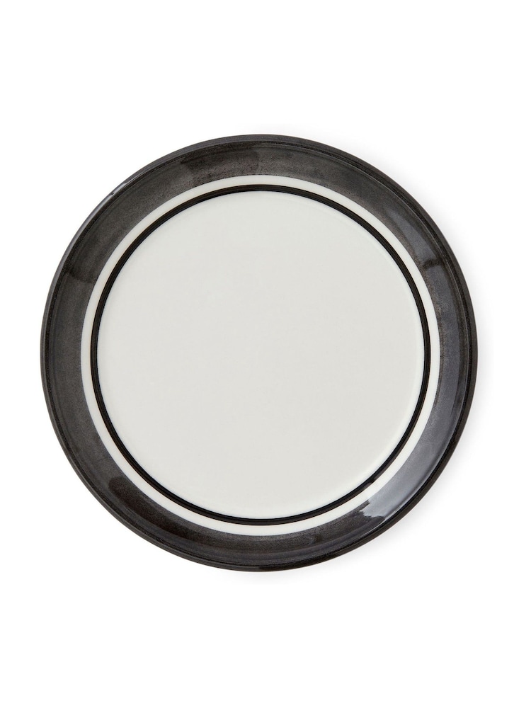 Portmeirion Black Potter's Stripe Set of 4 Bread Plates - Image 2 of 7