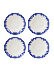 Portmeirion Blue White Potter's Stripe Set of 4 13cm Bowls - Image 2 of 9