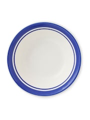 Portmeirion Blue White Potter's Stripe Set of 4 13cm Bowls - Image 4 of 9