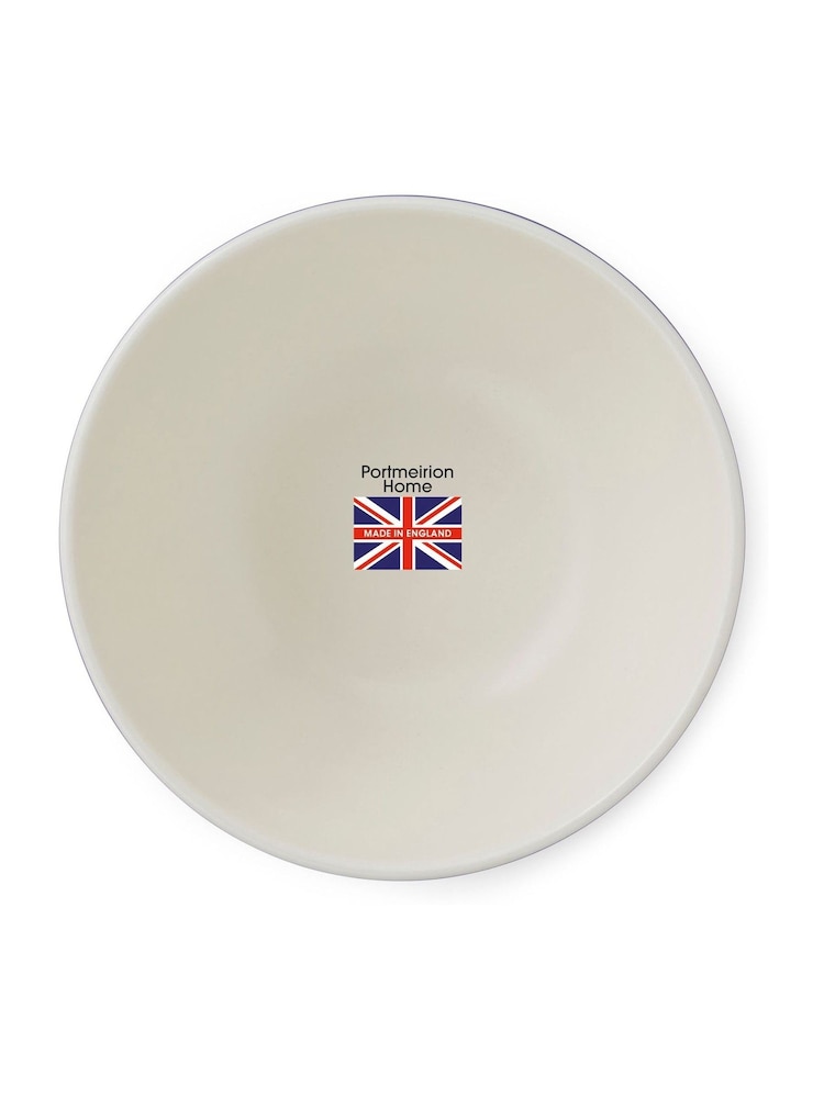 Portmeirion Blue White Potter's Stripe Set of 4 13cm Bowls - Image 9 of 9