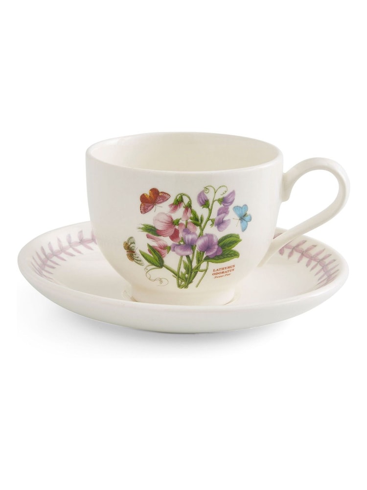 Portmeirion Multi Botanic Garden Meadow Set of 6 Teacups & Saucers - Image 8 of 8