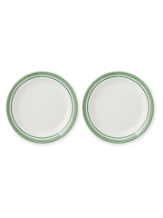 Portmeirion Green Potter's Stripe Set of 4 Side Plates - Image 5 of 10