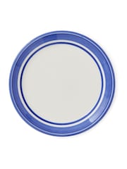 Portmeirion Blue White Potter's Stripe Set of 4 Bread Plates - Image 3 of 7