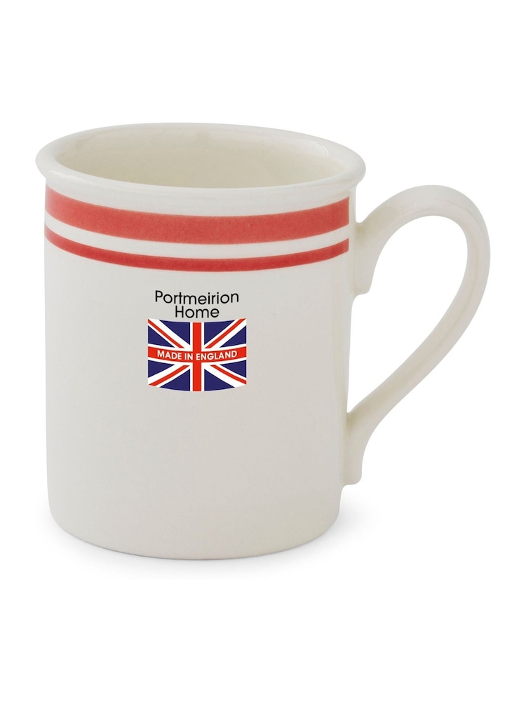 Portmeirion Red Potter's Stripe Set of 4 Breakfast Mugs - Image 10 of 10