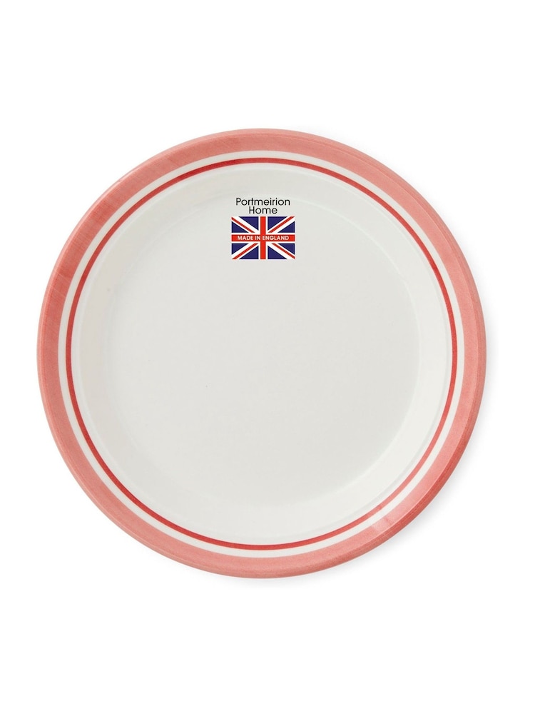 Portmeirion Red Potter's Stripe Set of 4 Side Plates - Image 10 of 10