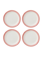 Portmeirion Red Potter's Stripe Set of 4 Side Plates - Image 2 of 10