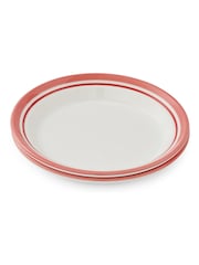 Portmeirion Red Potter's Stripe Set of 4 Side Plates - Image 8 of 10