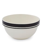 Portmeirion Set of 4 Black Potters Stripe 7 Inch Stacking Bowls - Image 4 of 9