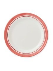 Portmeirion Red Potter's Stripe Set of 4 Dinner Plates - Image 3 of 10