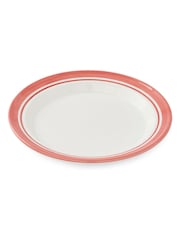 Portmeirion Red Potter's Stripe Set of 4 Dinner Plates - Image 5 of 10