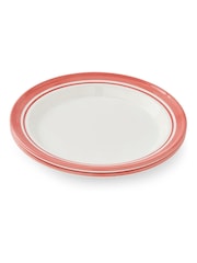 Portmeirion Red Potter's Stripe Set of 4 Dinner Plates - Image 9 of 10