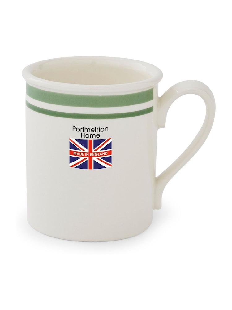 Portmeirion Green Potter's Stripe Set of 4 Breakfast Mugs - Image 10 of 10
