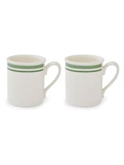 Portmeirion Green Potter's Stripe Set of 4 Breakfast Mugs - Image 5 of 10