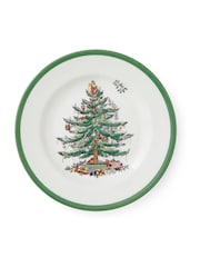 Spode Green Christmas Tree Set of 4 Plates - Image 3 of 5