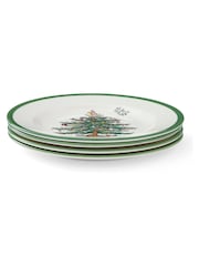Spode Green Christmas Tree Set of 4 Plates - Image 4 of 5