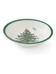 Spode Green Christmas Tree Set of 4 Small Cereal Bowls - Image 2 of 5