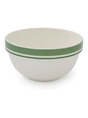 Portmeirion Set of 4 Green Potter's Stripe 7 Inch Stacking Bowls - Image 5 of 9
