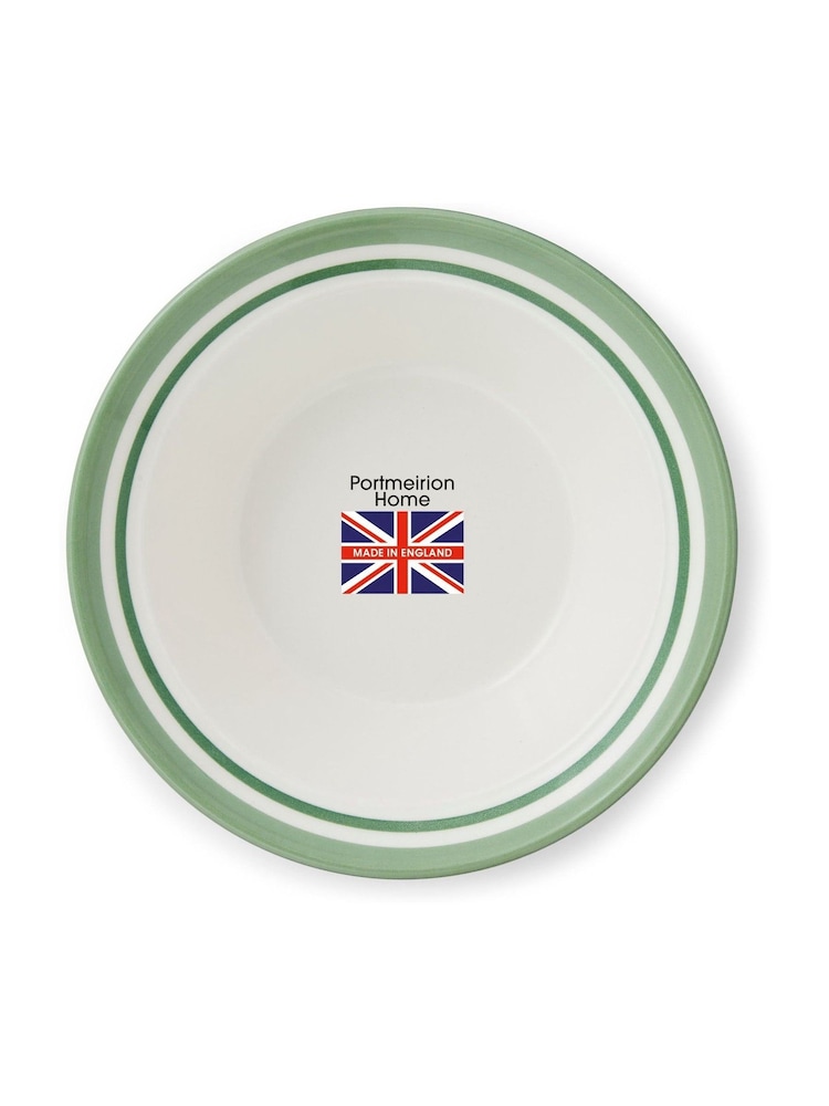 Portmeirion Set of 4 Green Potter's Stripe Oatmeal Bowls - Image 10 of 10