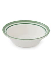 Portmeirion Set of 4 Green Potter's Stripe Oatmeal Bowls - Image 4 of 10
