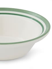 Portmeirion Set of 4 Green Potter's Stripe Oatmeal Bowls - Image 8 of 10